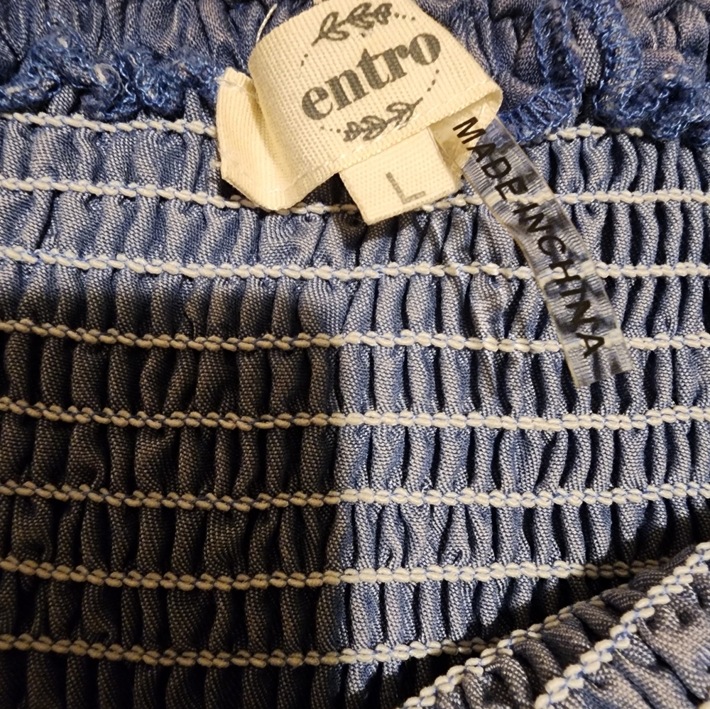 Entro Katey Blue Ruffled Women's Skort - Picture 8 of 8